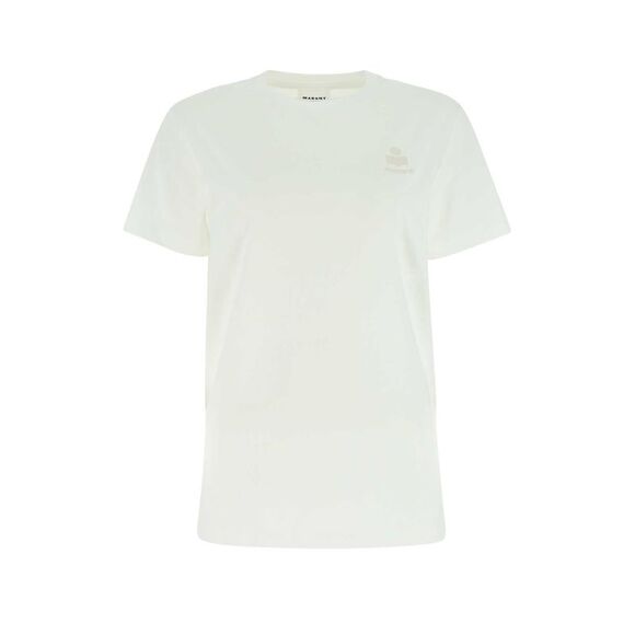 Isabel Marant Etoile Women White Cotton Aby T-Shirt